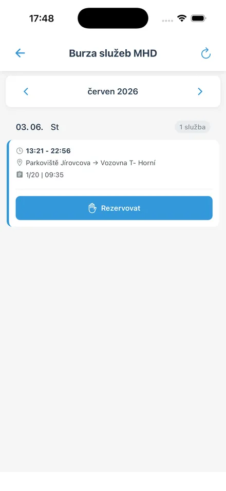 Nabídka volných služeb