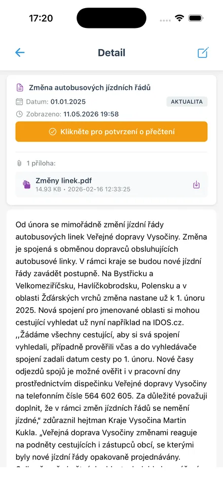 Detail aktuality