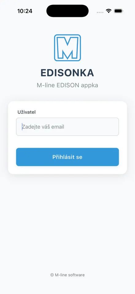 Přihlášení do aplikace